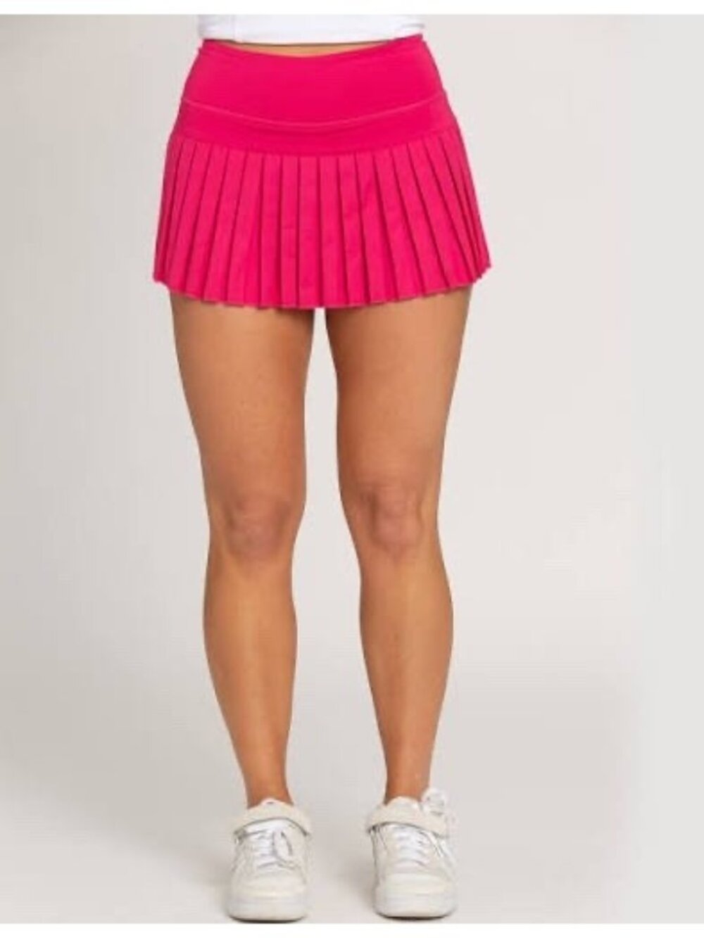 Gold Hinge Women's Hot Pink Pleated High Rise Tennis Skirt Size Small